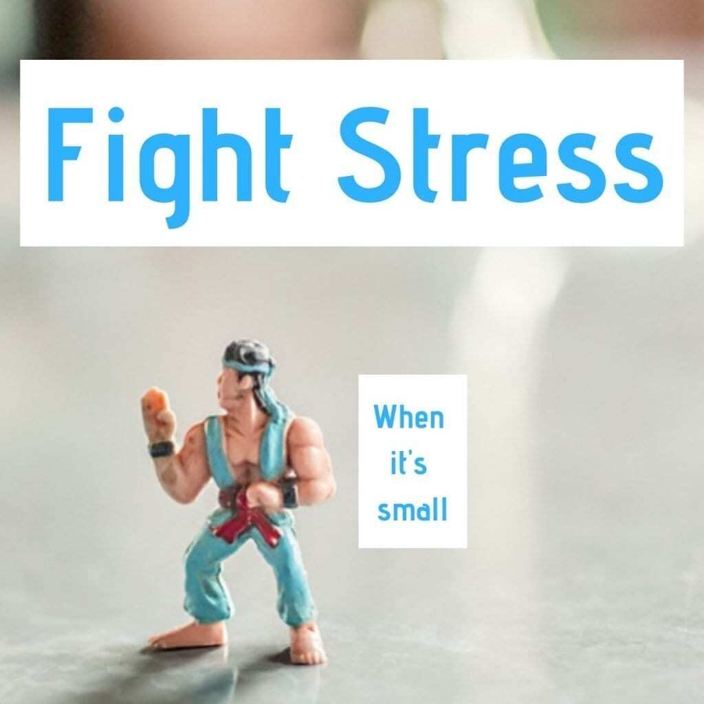 one of the things to do when stressed is to fight stress when it's small