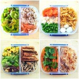 best way to meal prep for the week example with food in meal prep containers