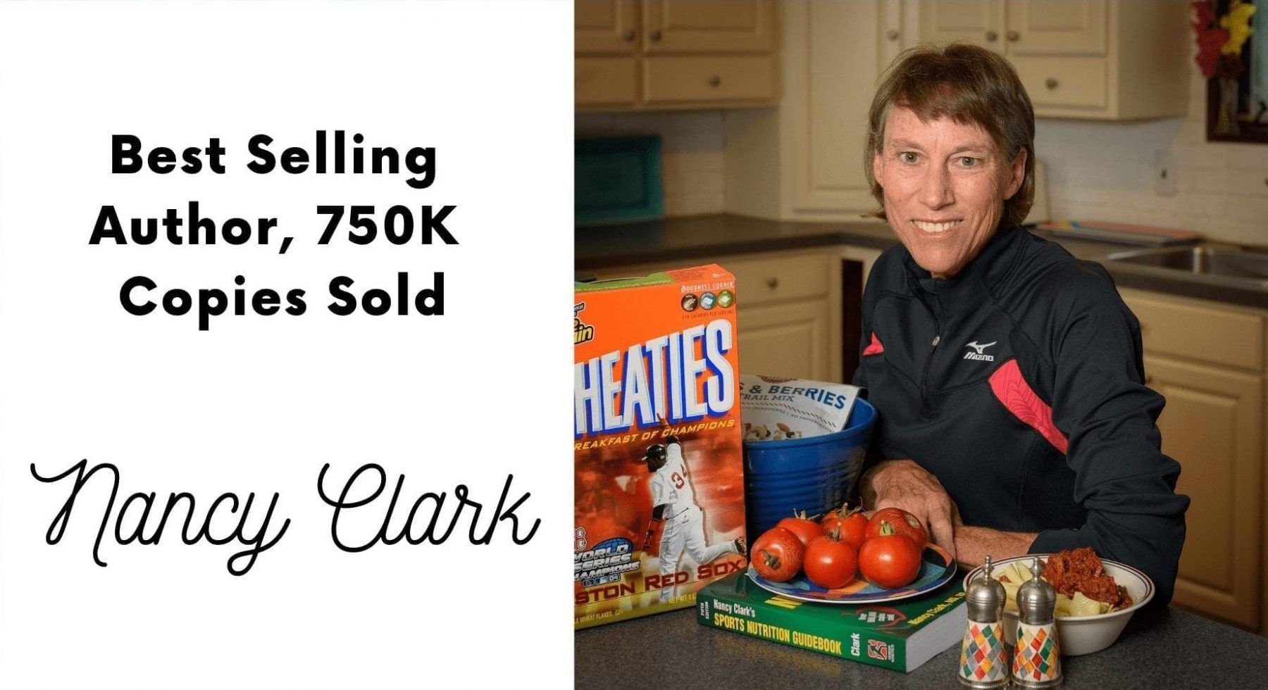 nancy clark best selling author 750k copies sold