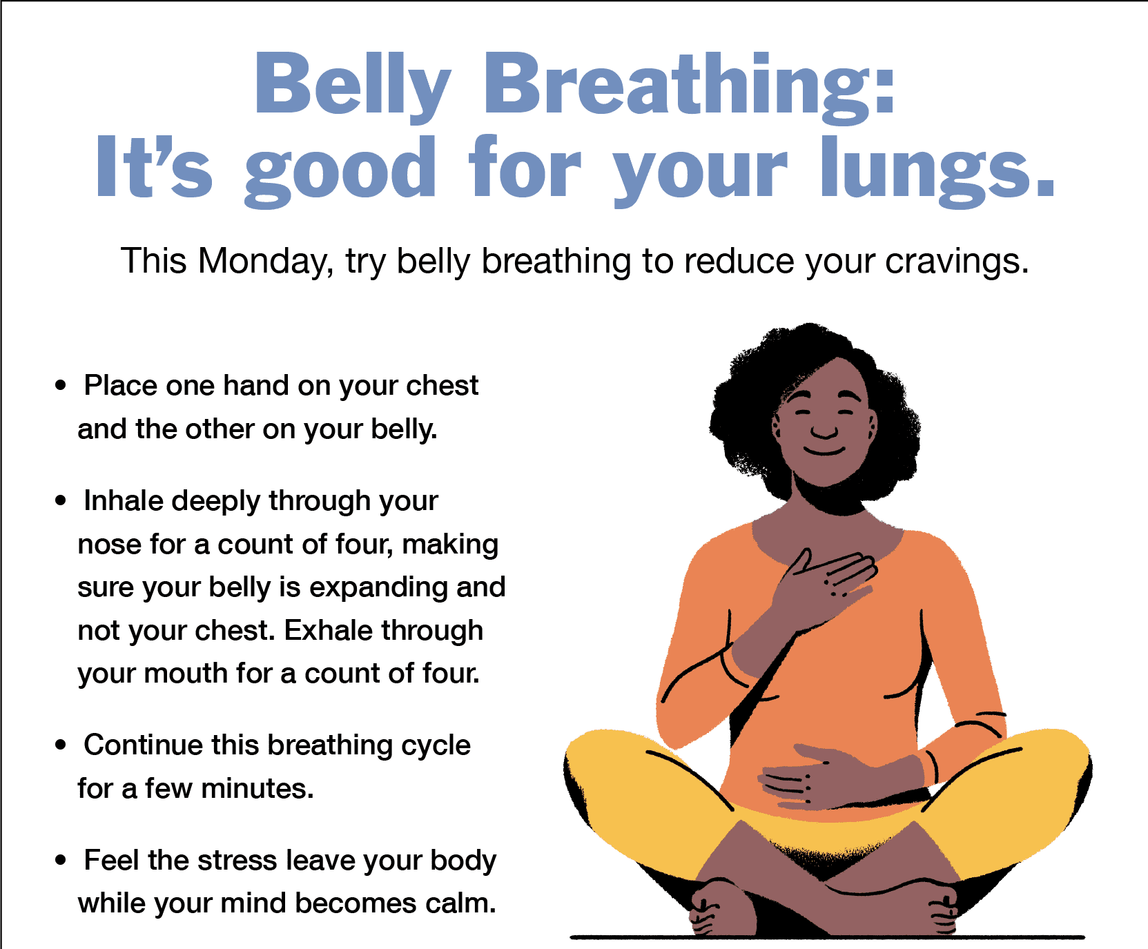 belly breathing it's good for your lunges