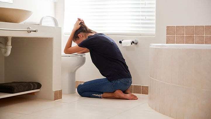 bulimia and purging compensation by toilet