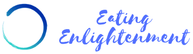 eating enlightenment logo with zen sign