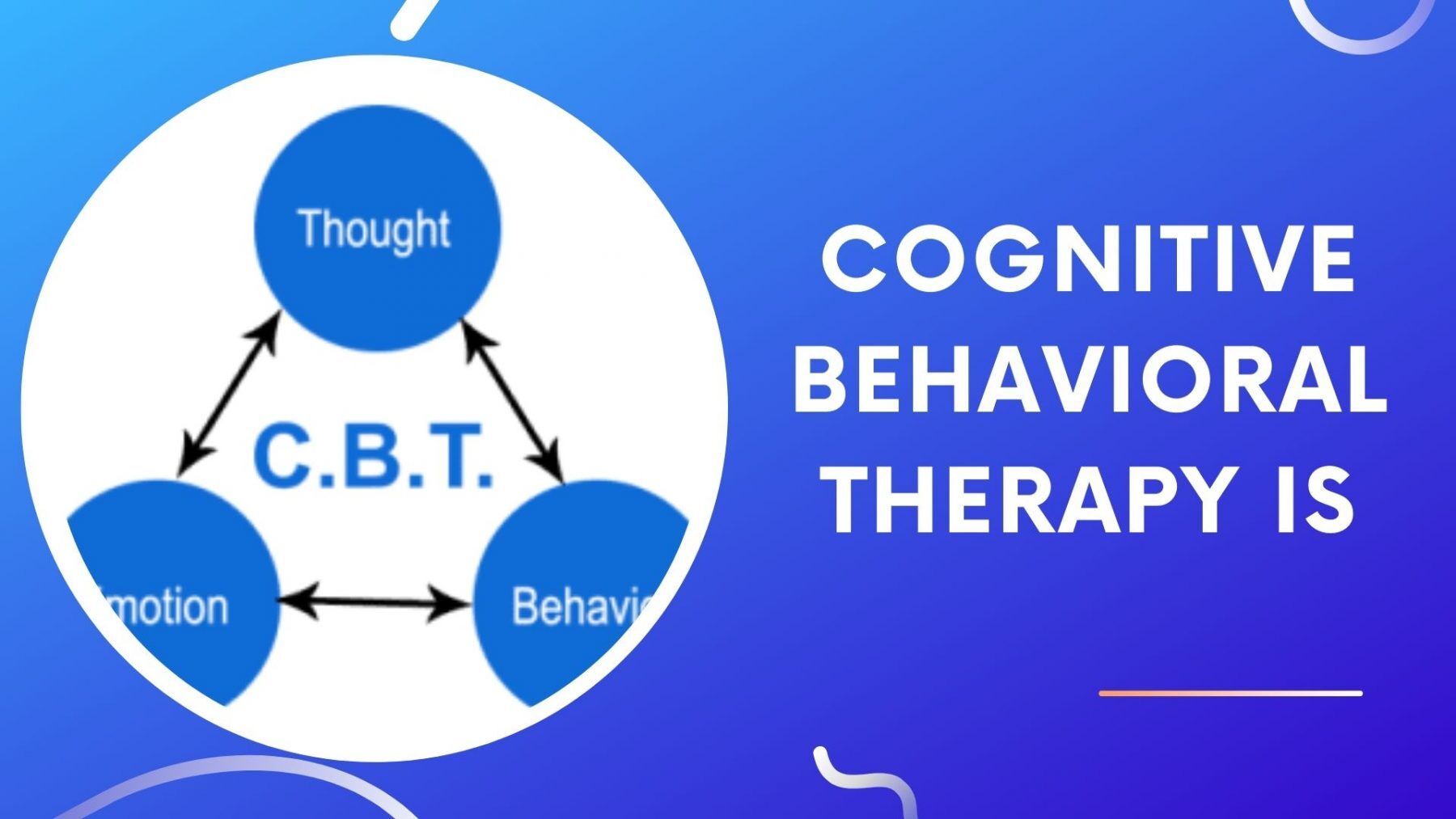 Cognitive Behavioral Therapy Is