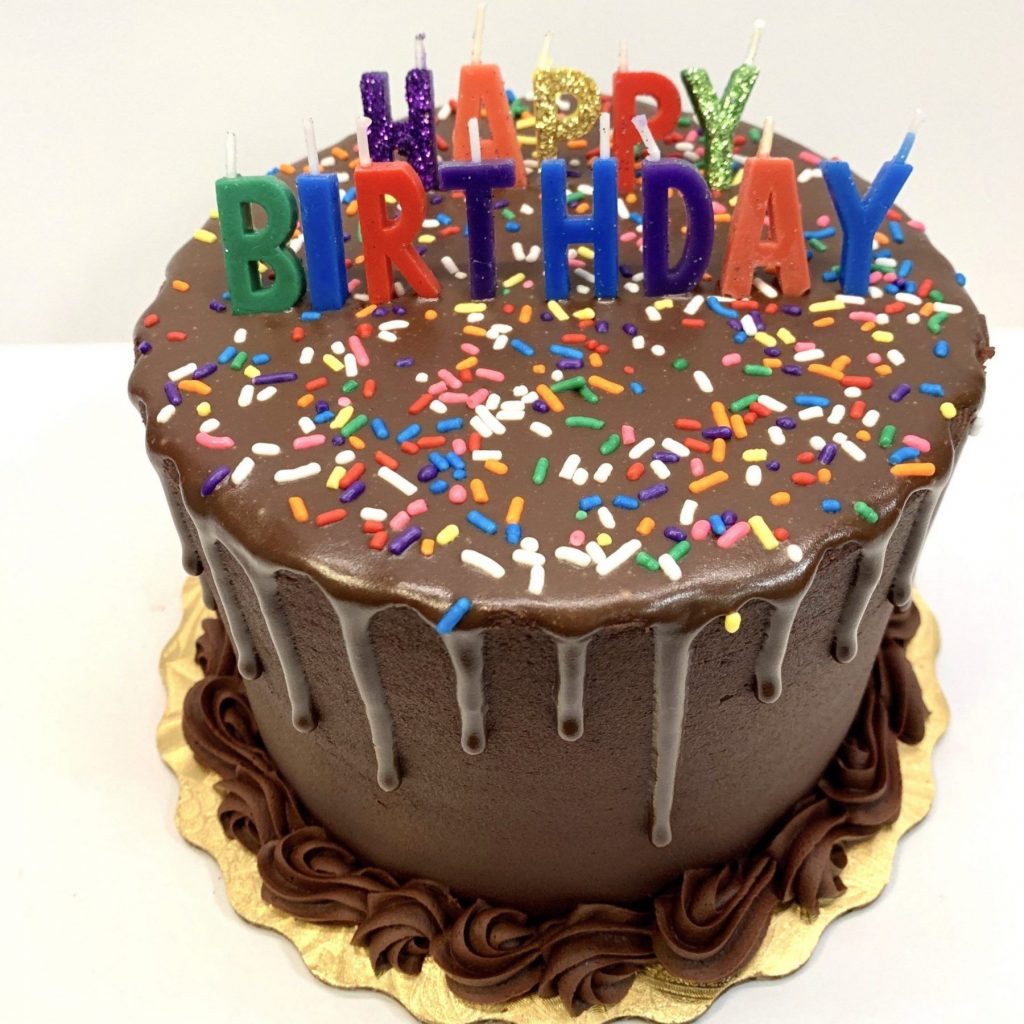 chocolate birthday cupcake