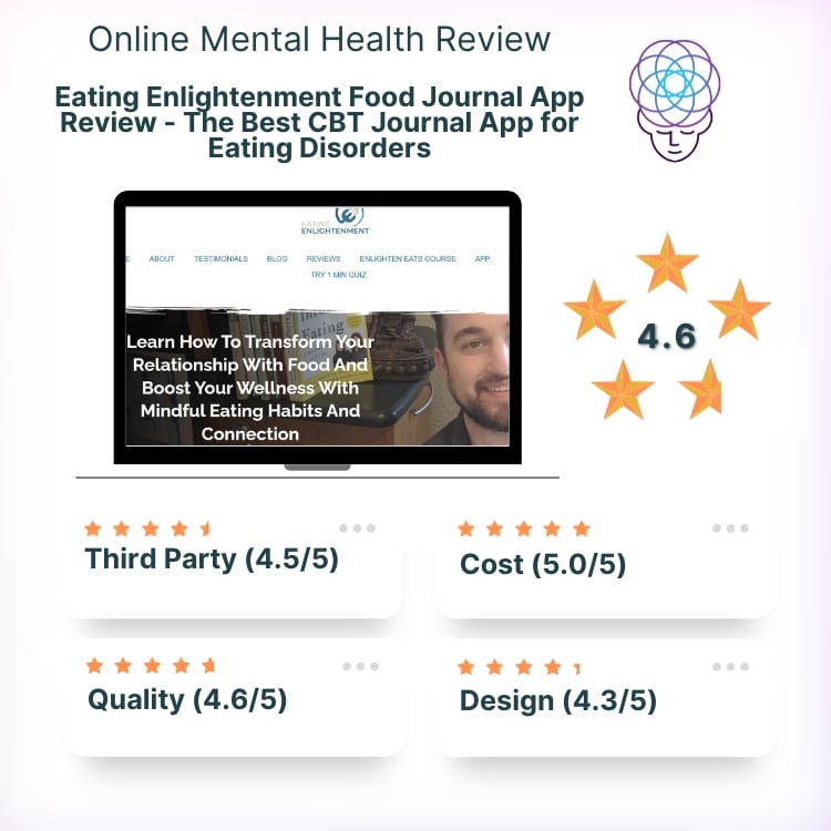 Eating Enlightenment Food Journal App Review - The Best CBT Journal App for Eating Disorders