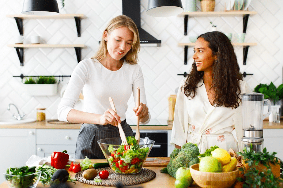 woman-eating-healthy-cooking