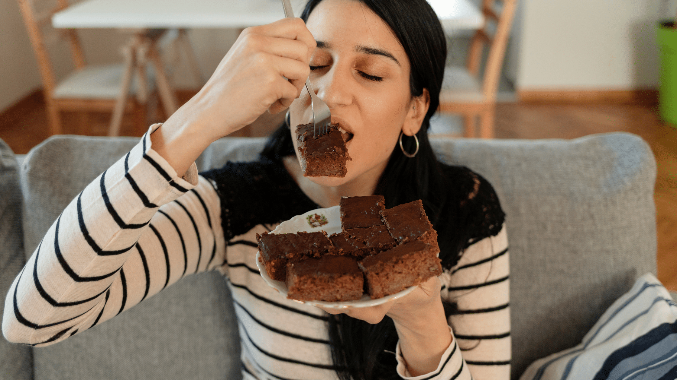 Eating cake