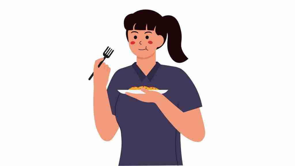 Women eating
