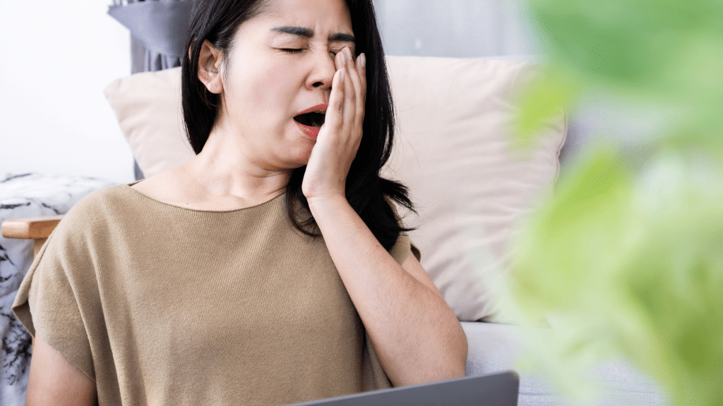 woman stress fatigue