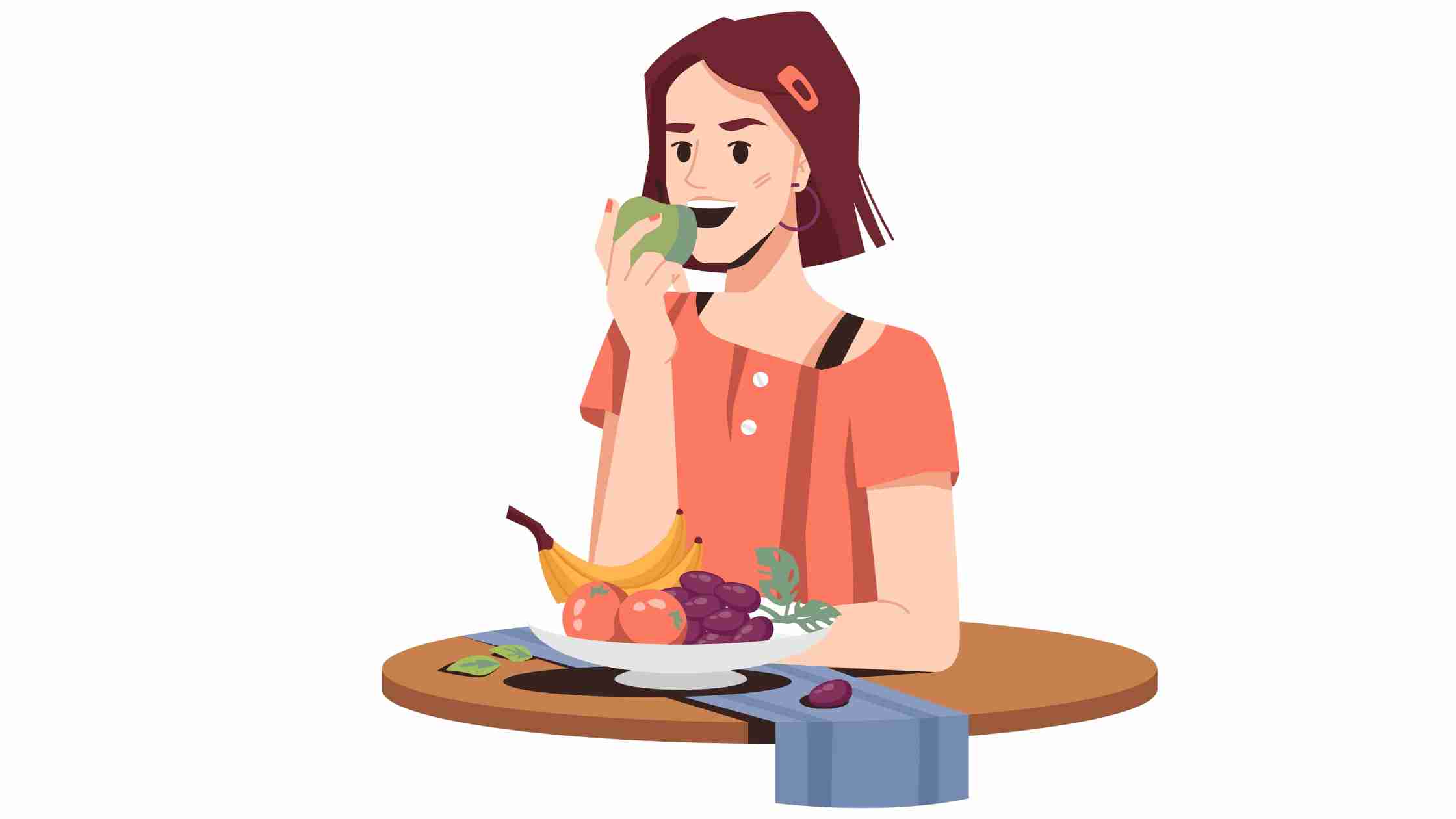 Happy eating food
