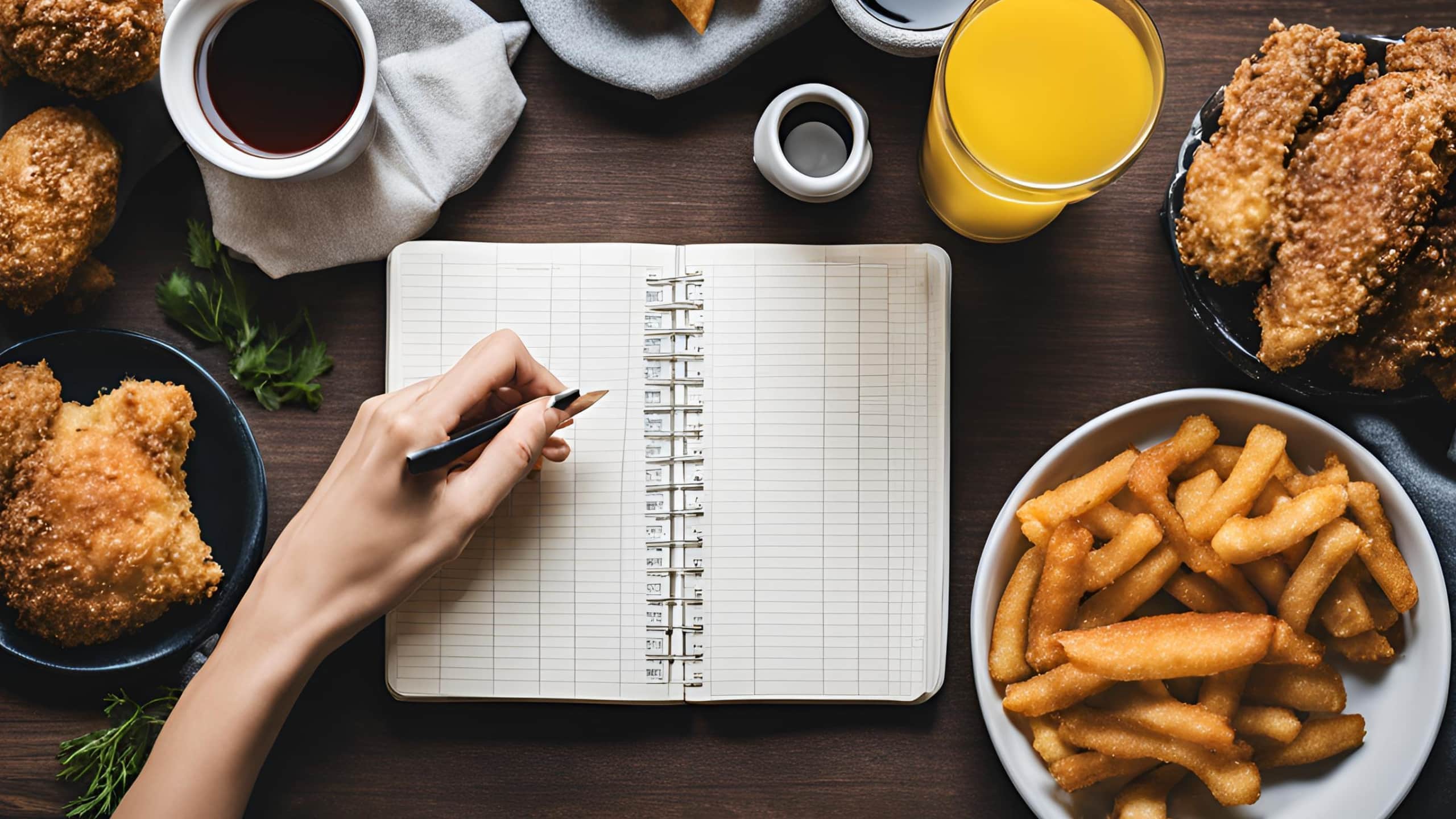 journaling with fried foods