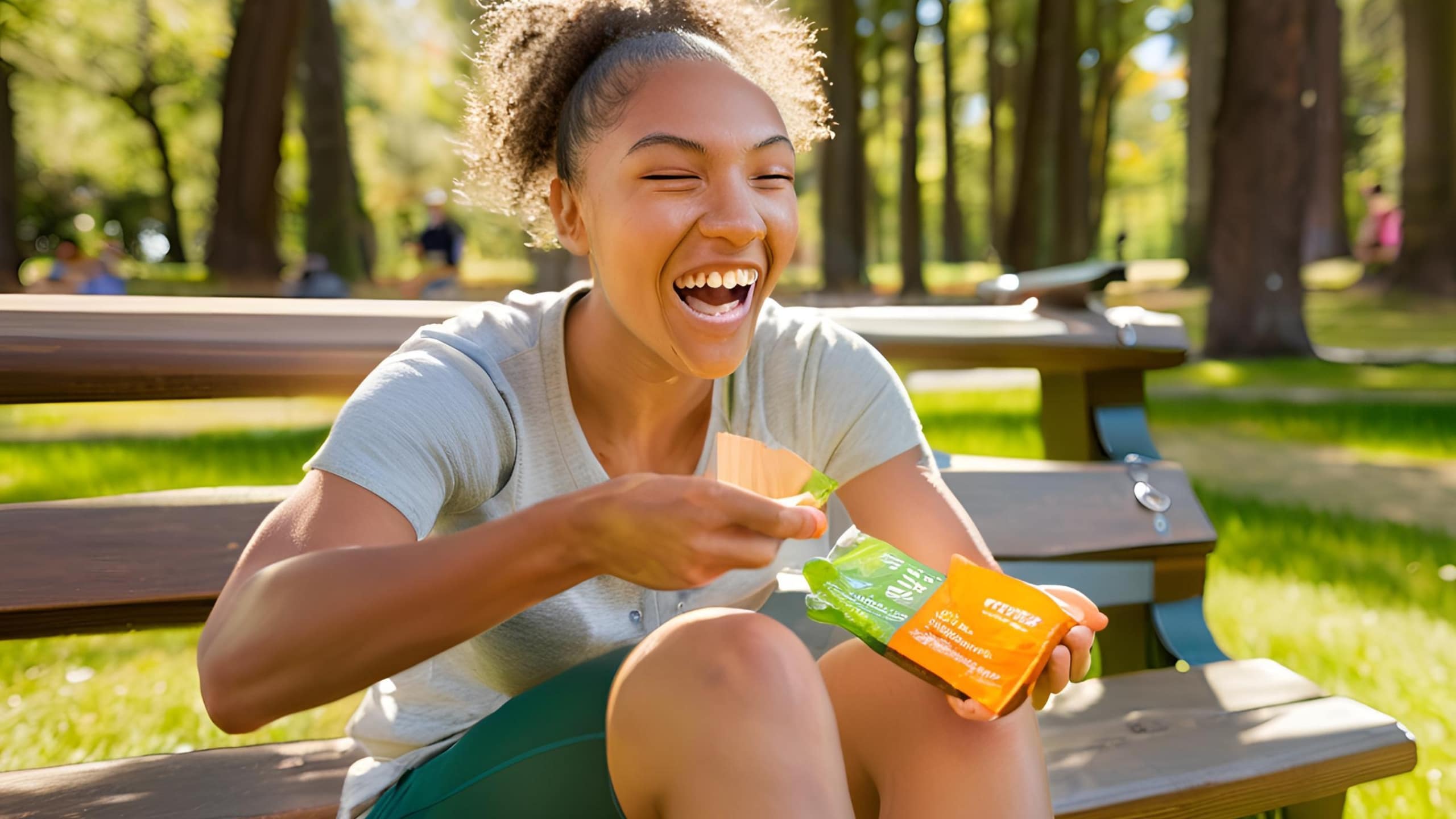 Eating energy bars