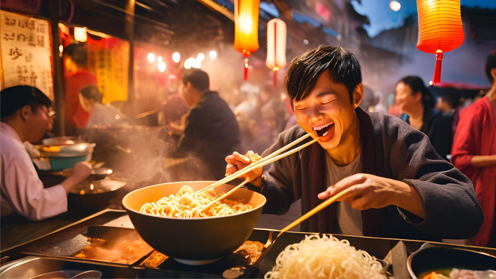 ramen eating